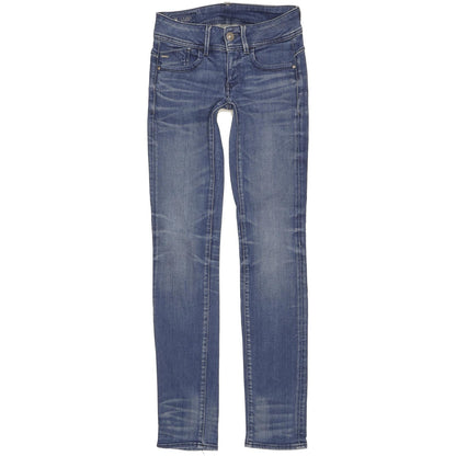 G-Star Lynn Women Blue Straight Slim Stretch Jeans W24 L32