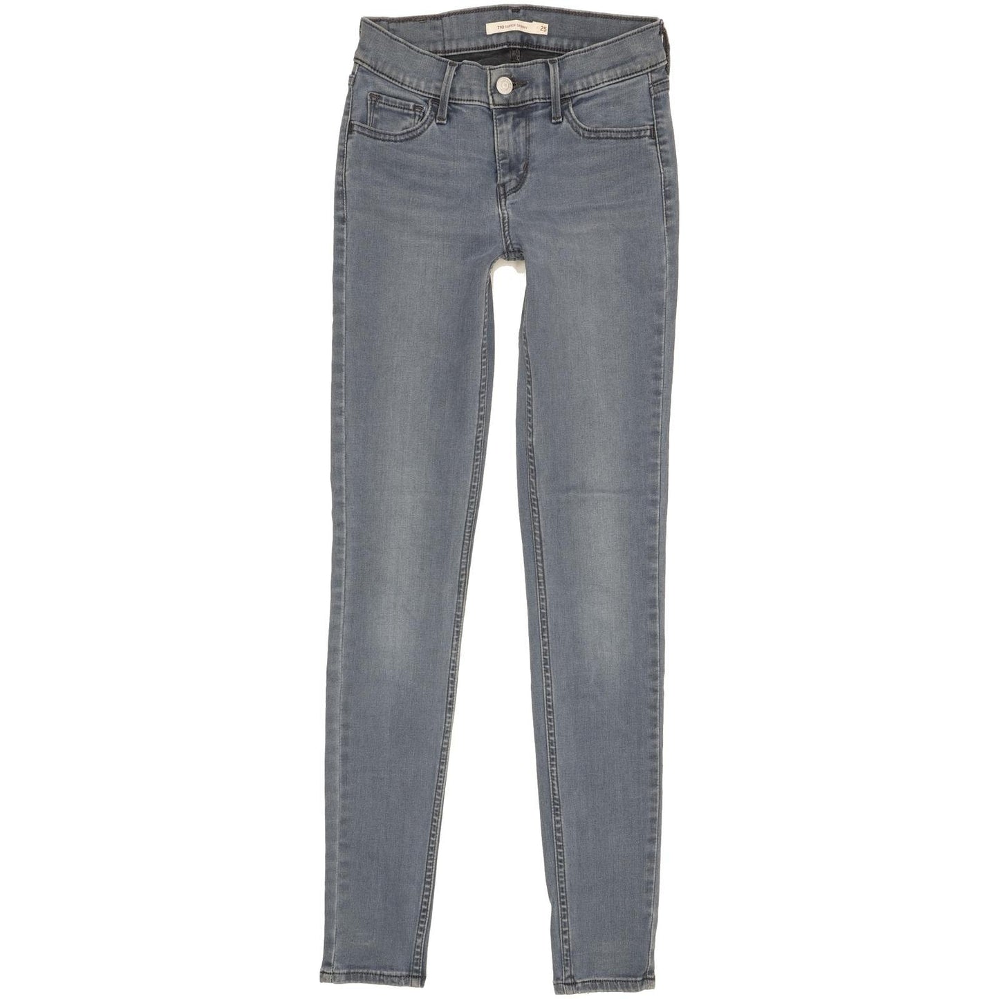 Levi's 710 Super Women Blue Skinny Slim Stretch Jeans W25 L30