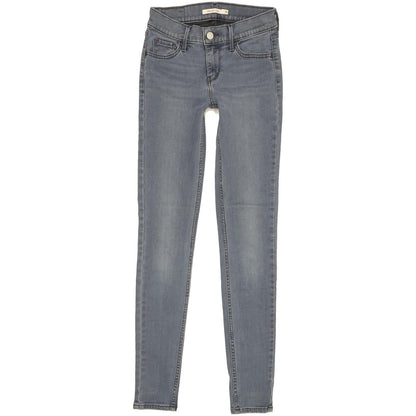 Levi's 710 Super Women Blue Skinny Slim Stretch Jeans W25 L30