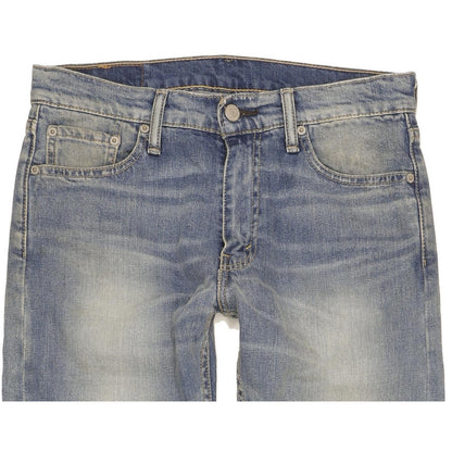 Levi's 513 Men Blue Straight Slim Stretch Jeans W29 L32