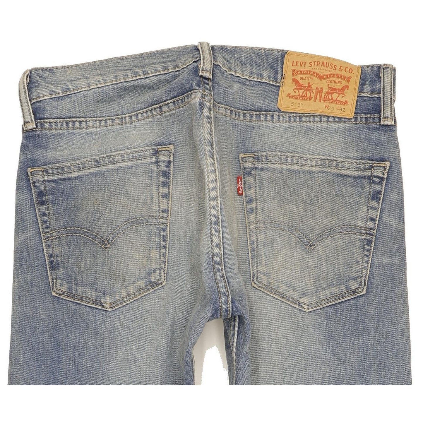 Levi's 513 Men Blue Straight Slim Stretch Jeans W29 L32