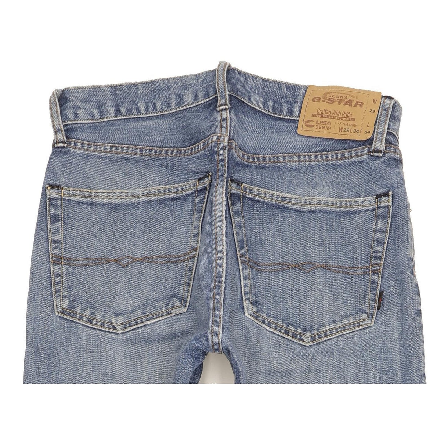 G-Star Ronic Men Blue Straight Regular Jeans W29 L34