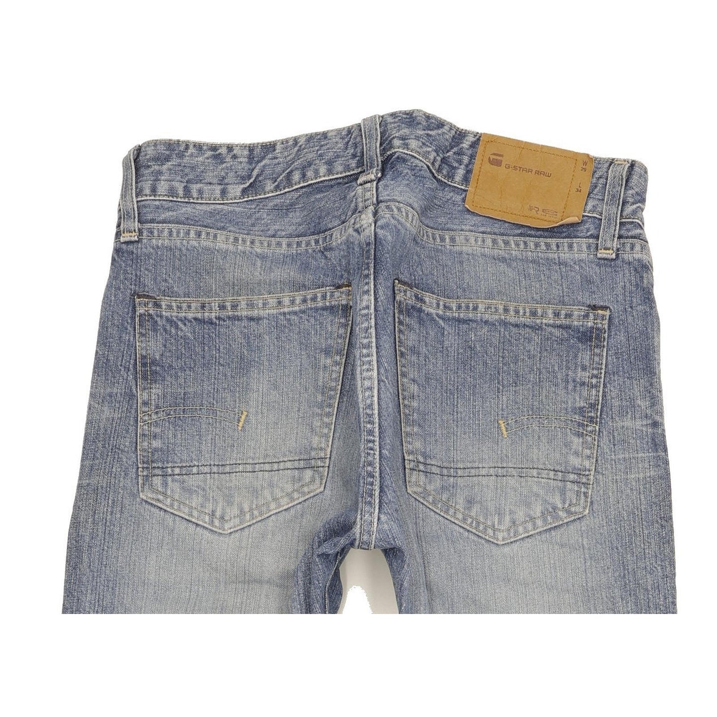 G-Star Men Blue Straight Slim Jeans W29 L34