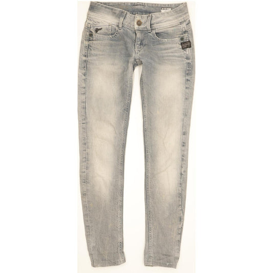 G-Star Women Blue Skinny Slim Stretch Jeans W26 L30