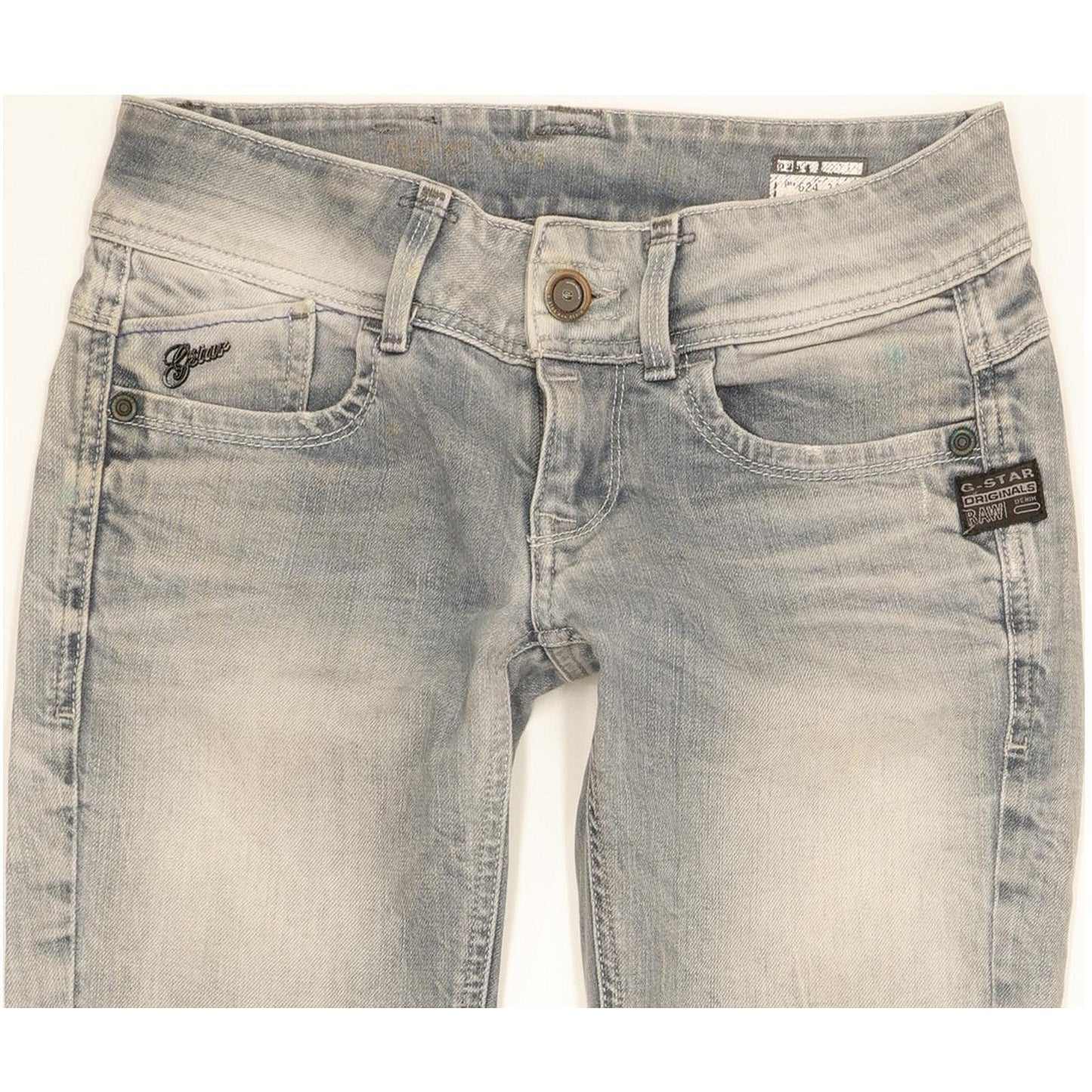 G-Star Women Blue Skinny Slim Stretch Jeans W26 L30