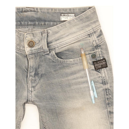 G-Star Women Blue Skinny Slim Stretch Jeans W26 L30
