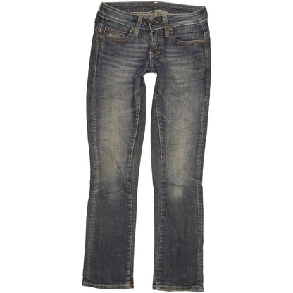 G-Star Women Blue Straight Slim Stretch Jeans W25 L29