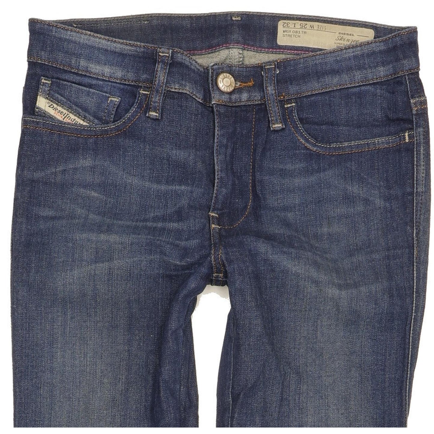 Diesel Skinzee 0817R Women Blue Skinny Slim Stretch Jeans W25 L32