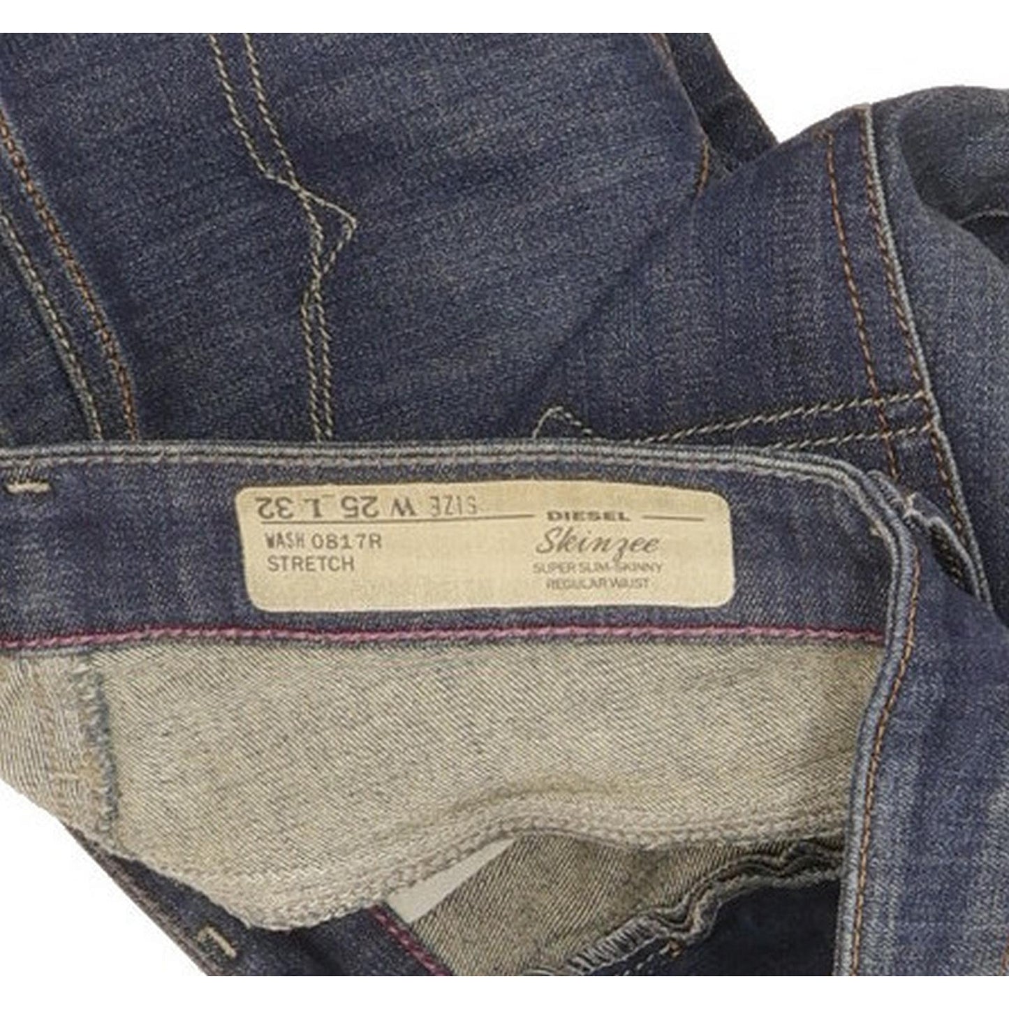 Diesel Skinzee 0817R Women Blue Skinny Slim Stretch Jeans W25 L32