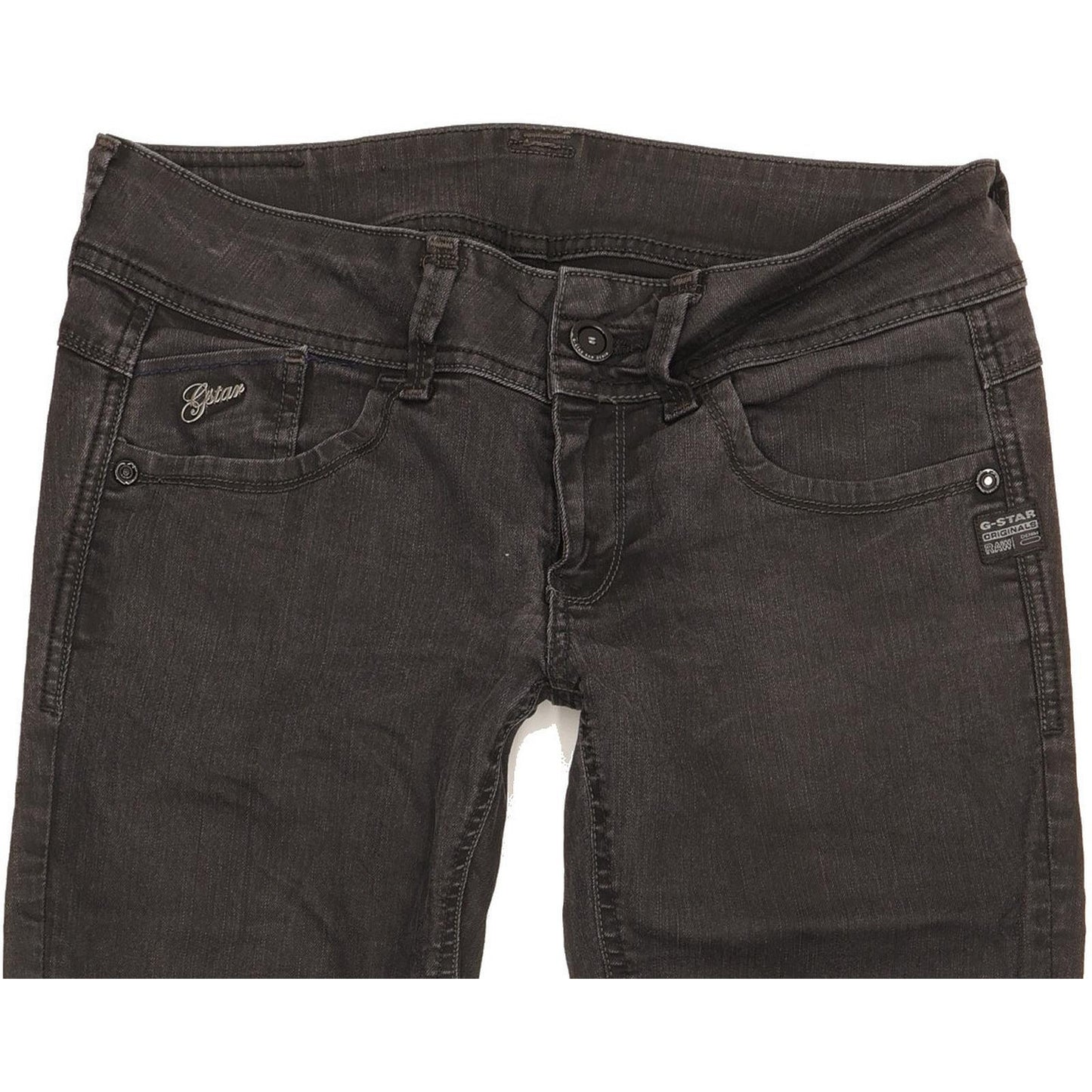 G-Star Lynn Women Black Skinny Slim Stretch Jeans W29 L29