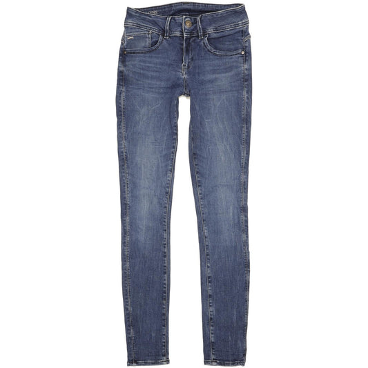 G-Star Lynn Women Blue Skinny Slim Stretch Jeans W27 L31