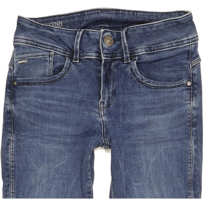 G-Star Lynn Women Blue Skinny Slim Stretch Jeans W27 L31