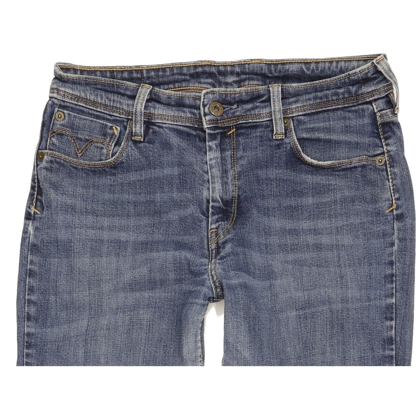 Levi's 627 Women Blue Straight Slim Stretch Jeans W31 L31