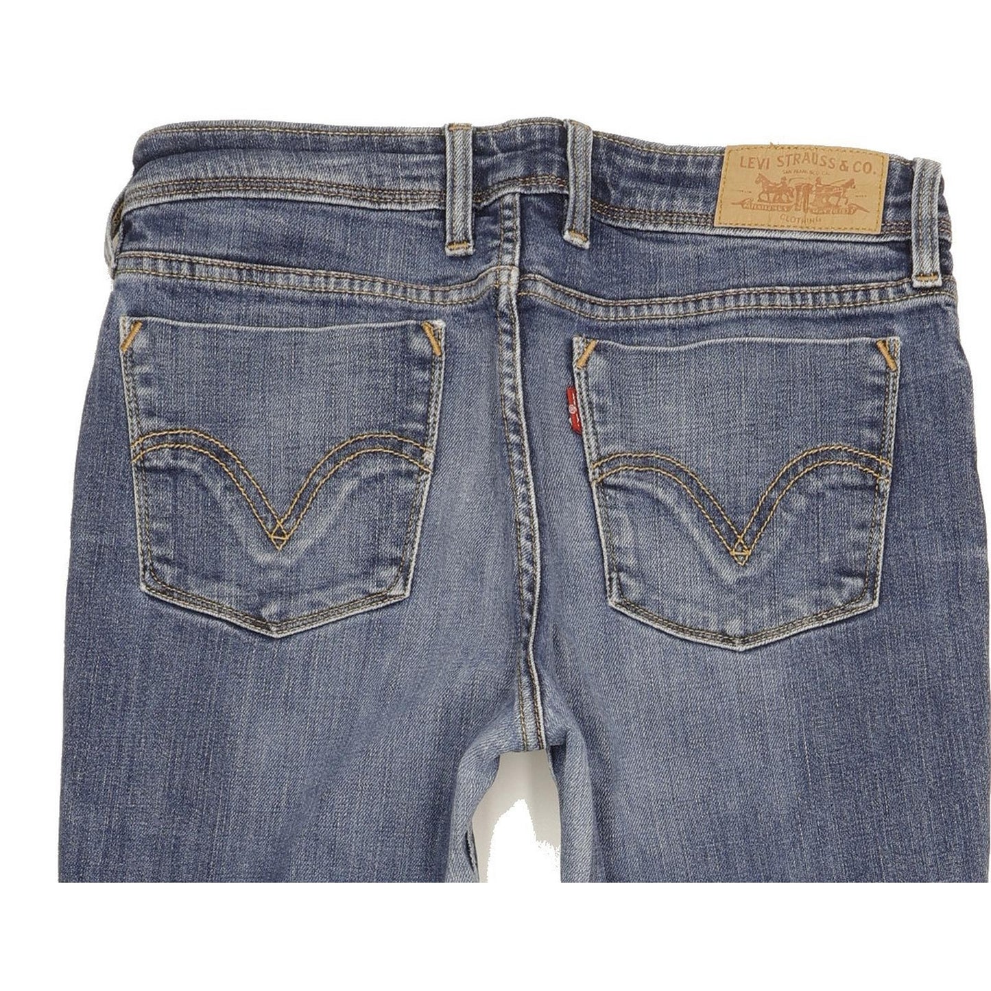 Levi's 627 Women Blue Straight Slim Stretch Jeans W31 L31