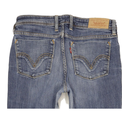 Levi's 627 Women Blue Straight Slim Stretch Jeans W31 L31