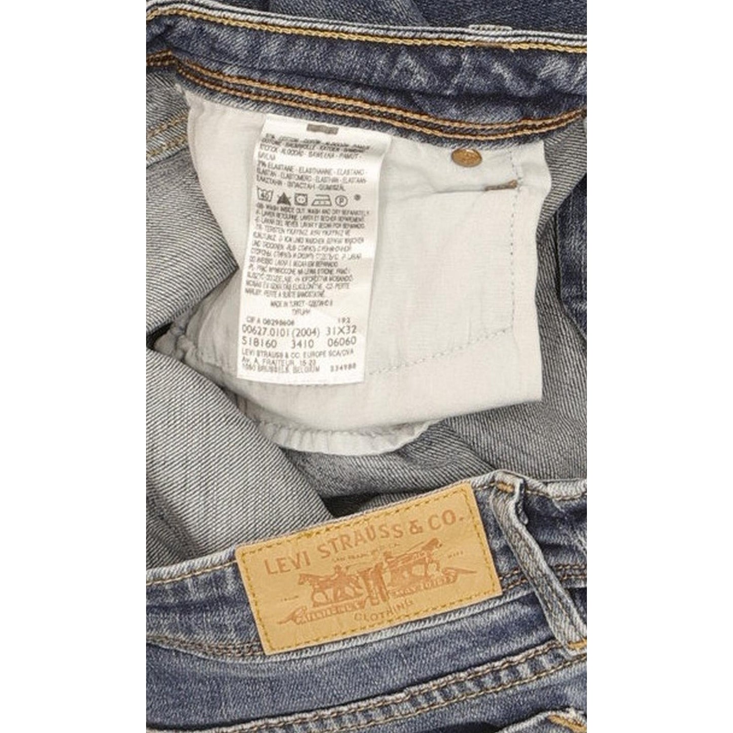 Levi's 627 Women Blue Straight Slim Stretch Jeans W31 L31