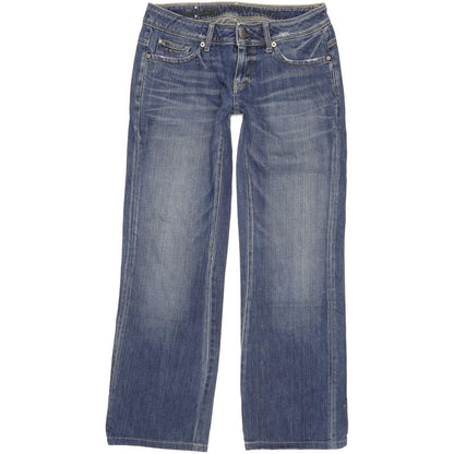 G-Star New Reese Women Blue Straight Loose Jeans W28 L30