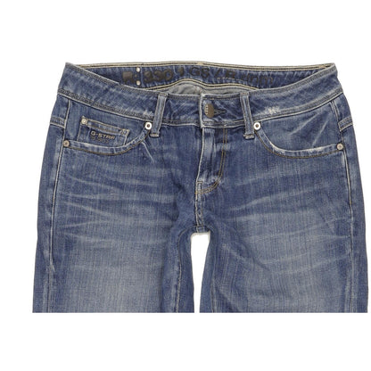 G-Star New Reese Women Blue Straight Loose Jeans W28 L30