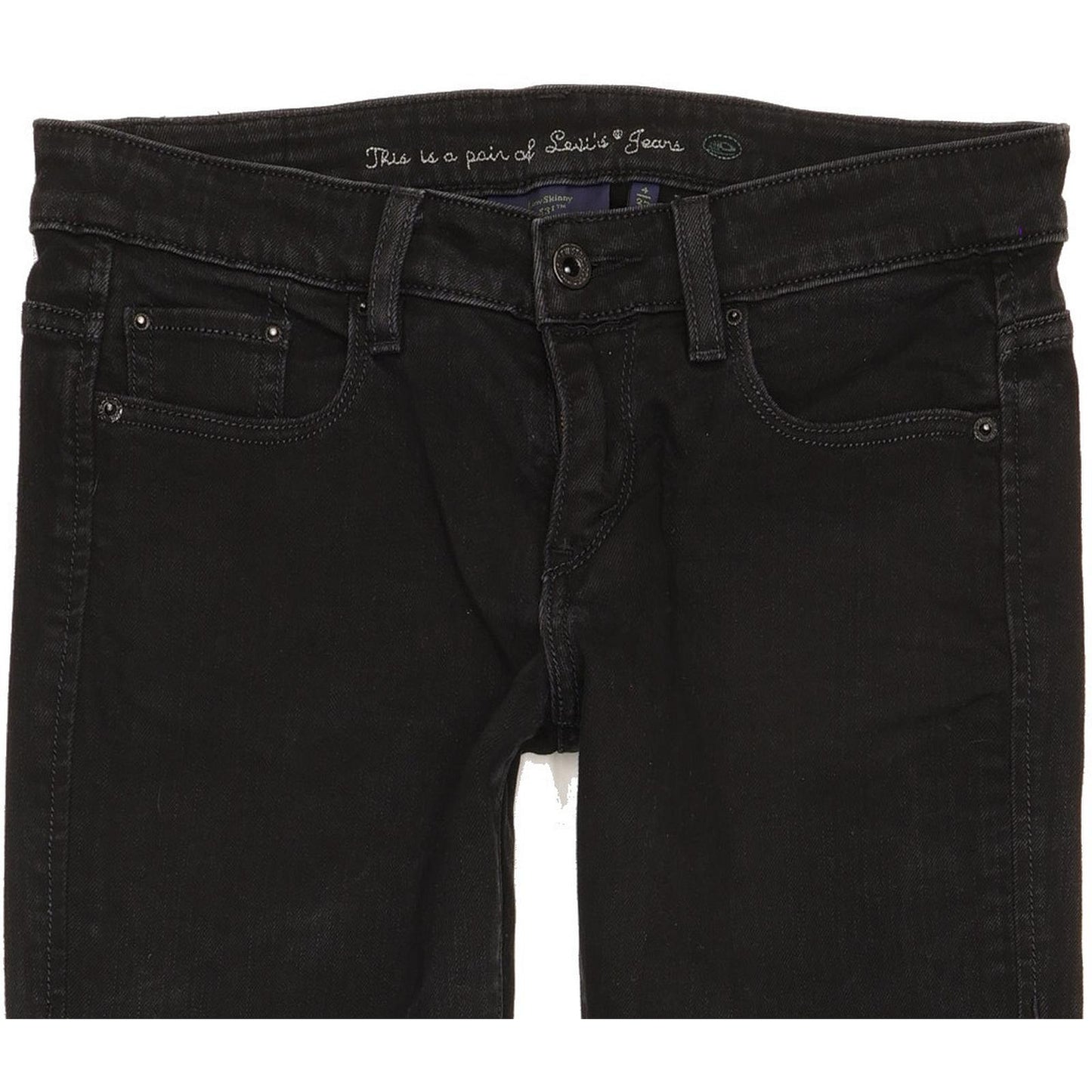Levi's 531 Women Black Skinny Slim Stretch Jeans W27 L30