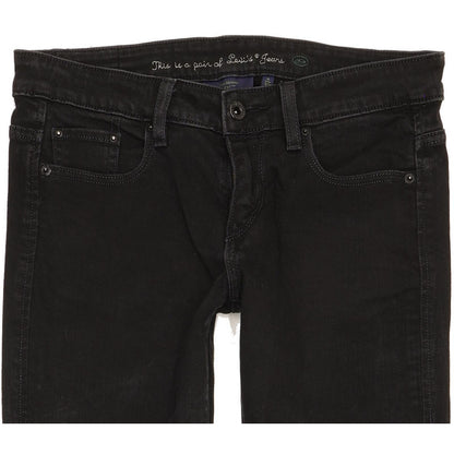 Levi's 531 Women Black Skinny Slim Stretch Jeans W27 L30