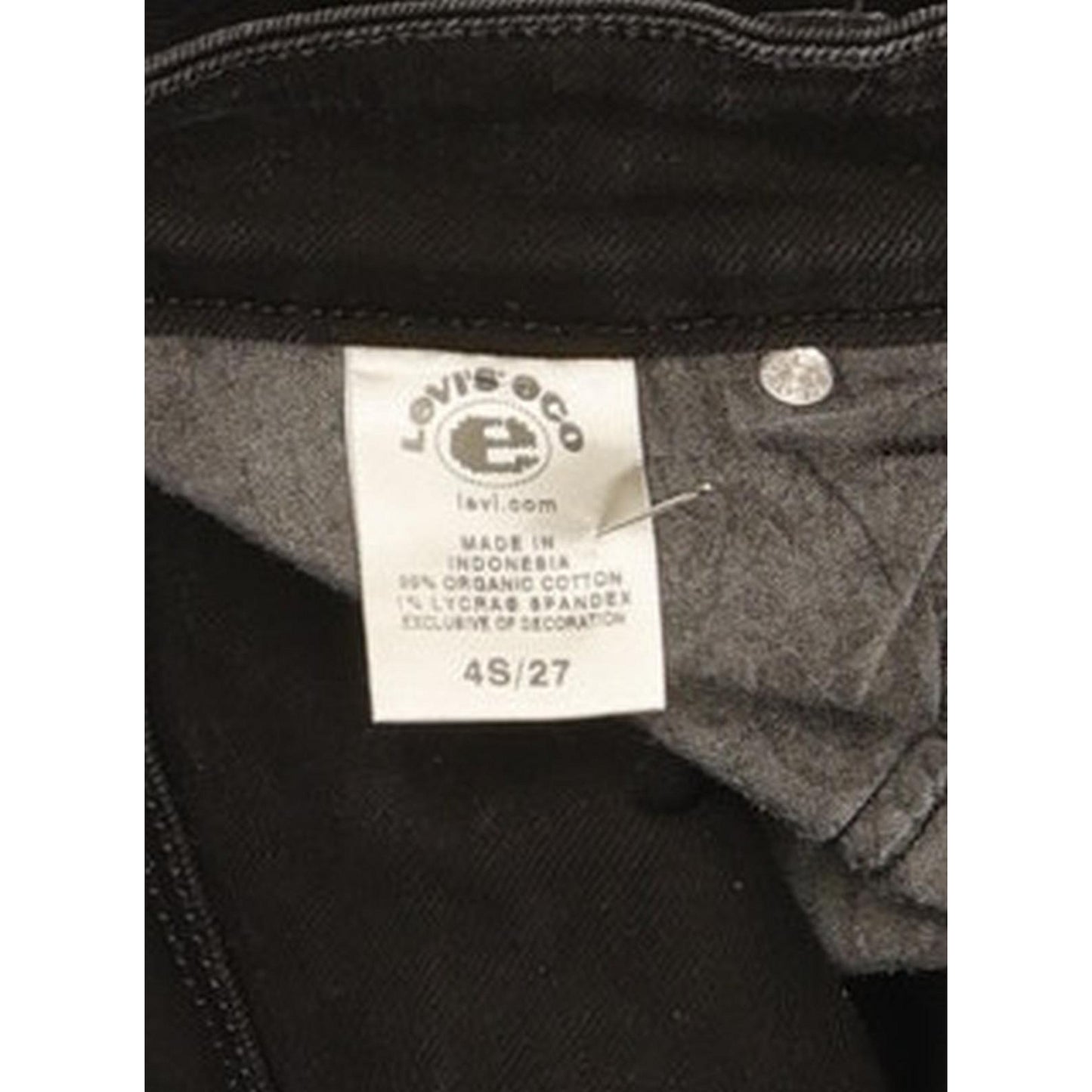 Levi's 531 Women Black Skinny Slim Stretch Jeans W27 L30
