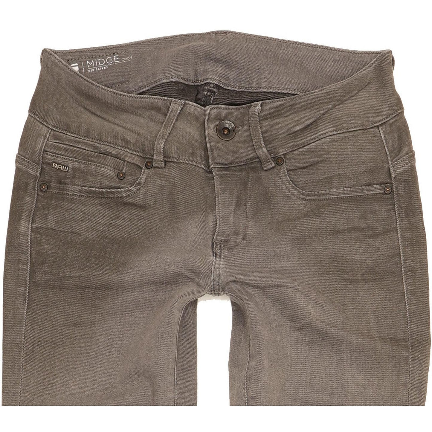 G-Star Midge Women Grey Skinny Slim Stretch Jeans W26 L30