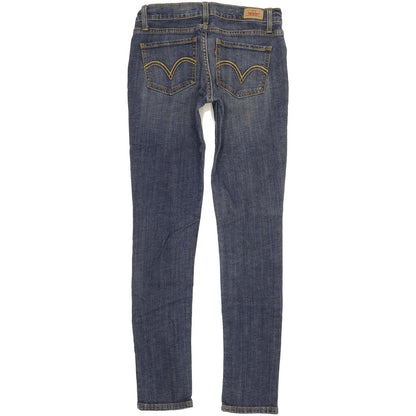 Levi's 524 Women Blue Skinny Slim Stretch Jeans W26 L32