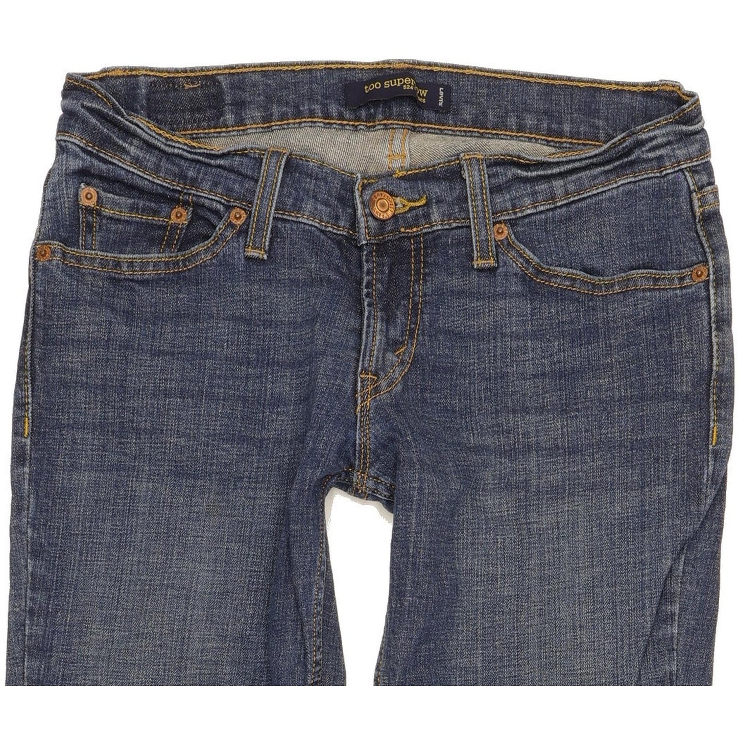 Levi's 524 Women Blue Skinny Slim Stretch Jeans W26 L32