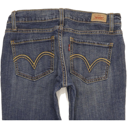 Levi's 524 Women Blue Skinny Slim Stretch Jeans W26 L32