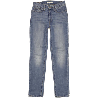 Levi's Slimming Women Blue Straight Slim Stretch Jeans W27 L30
