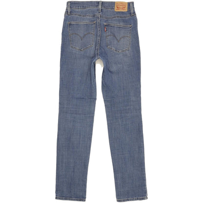 Levi's Slimming Women Blue Straight Slim Stretch Jeans W27 L30