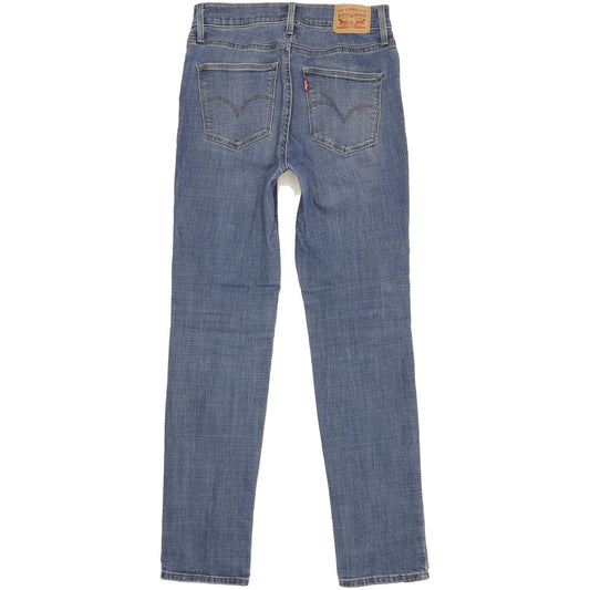 Levi's Slimming Women Blue Straight Slim Stretch Jeans W27 L30