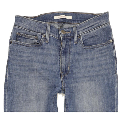 Levi's Slimming Women Blue Straight Slim Stretch Jeans W27 L30