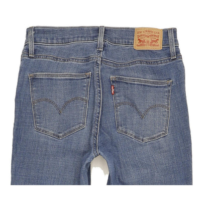 Levi's Slimming Women Blue Straight Slim Stretch Jeans W27 L30