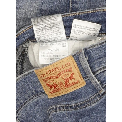 Levi's Slimming Women Blue Straight Slim Stretch Jeans W27 L30