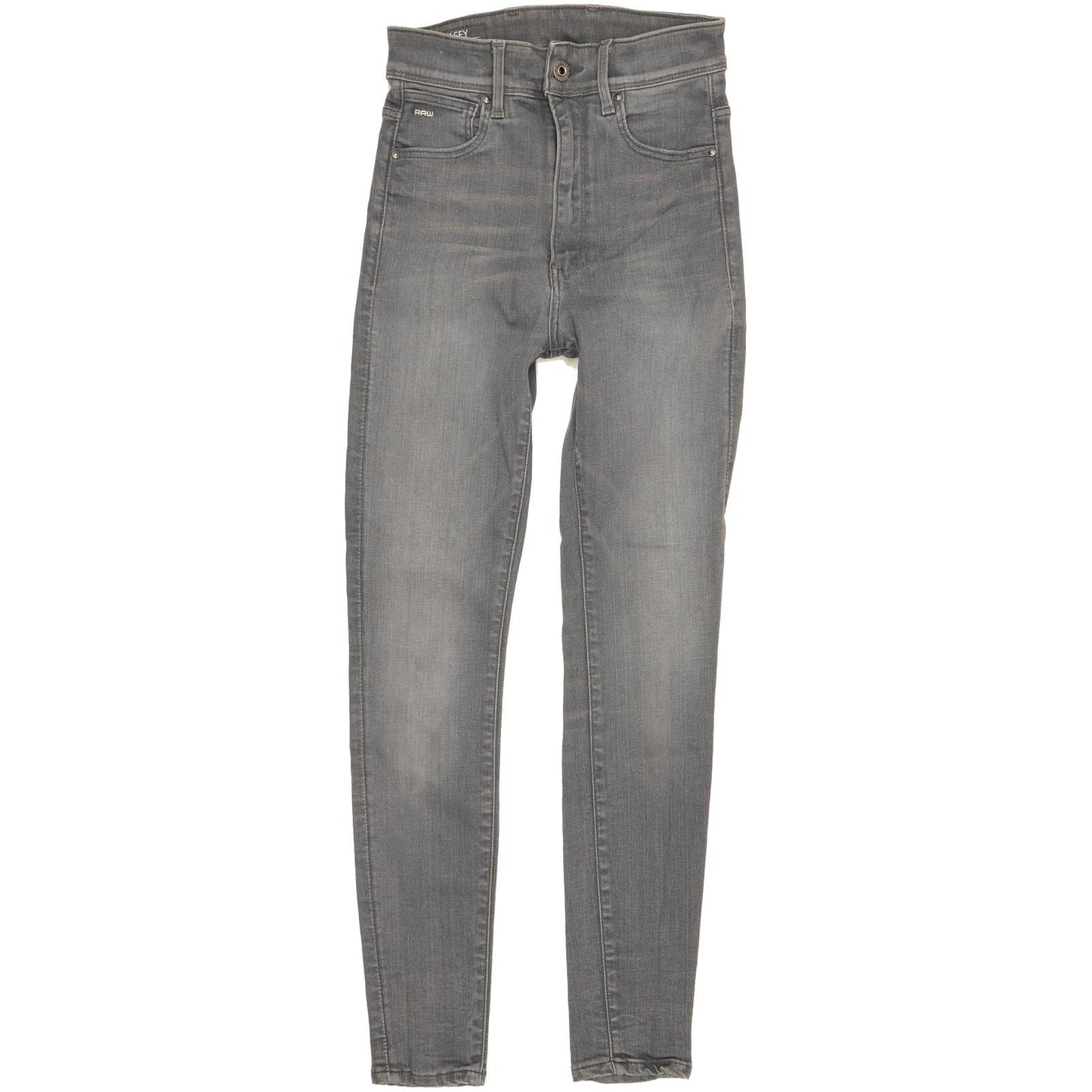 G-Star Kafey Ultra Grey Skinny Slim Stretch Jeans High Waisted W25 L27