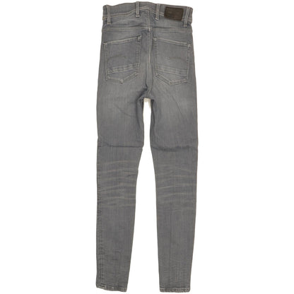 G-Star Kafey Ultra Grey Skinny Slim Stretch Jeans High Waisted W25 L27