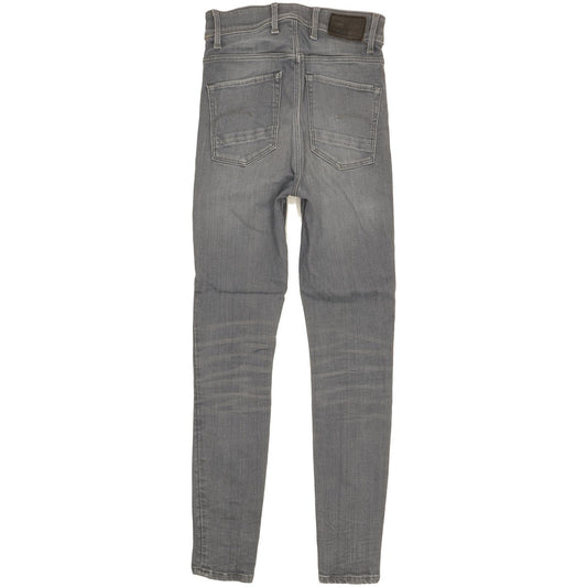 G-Star Kafey Ultra Grey Skinny Slim Stretch Jeans High Waisted W25 L27