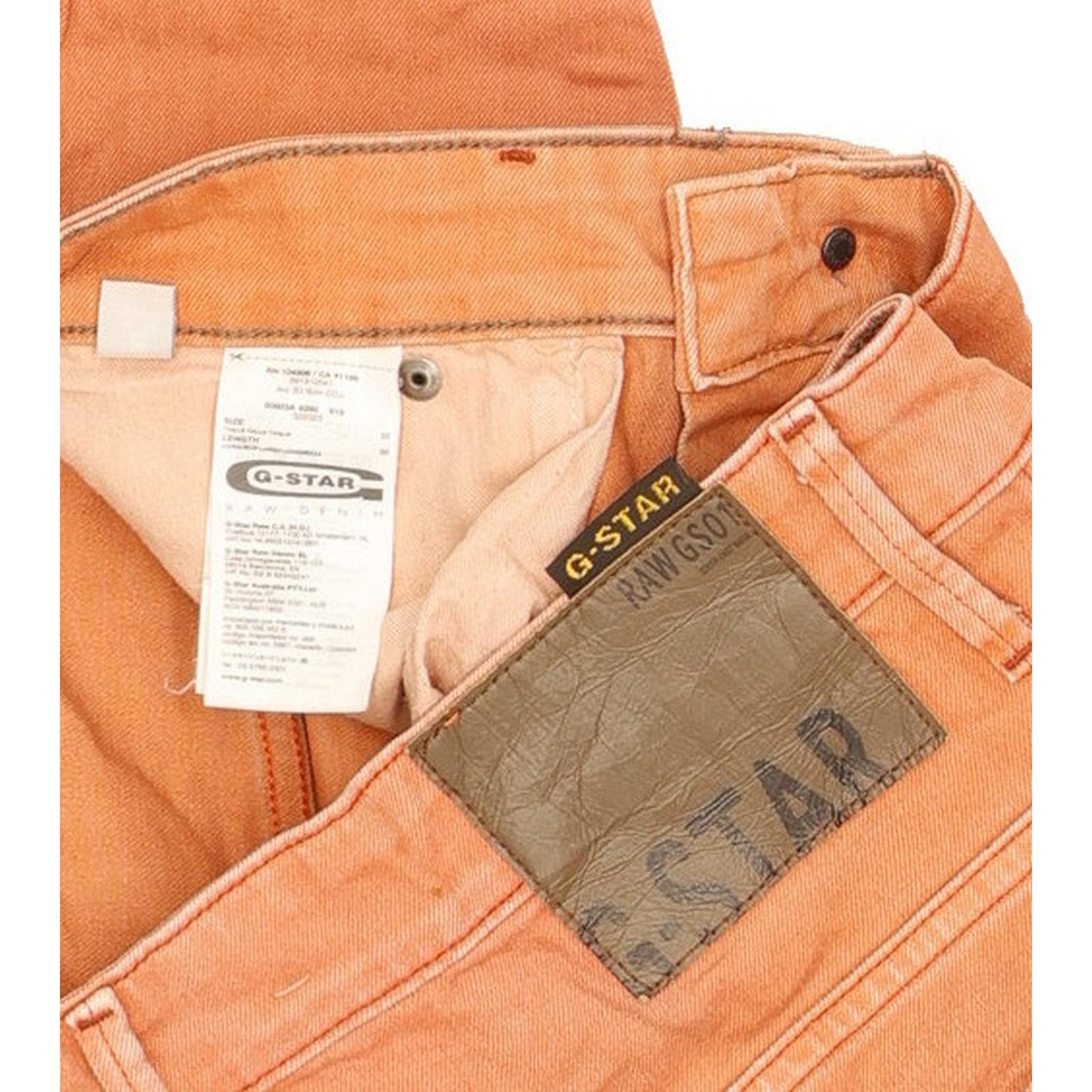G-Star Arc 3D Men Red Straight Slim Stretch Jeans W32 L32