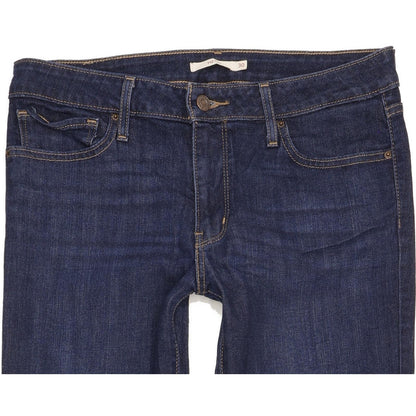 Levi's 712 Women Blue Straight Slim Stretch Jeans W30 L32
