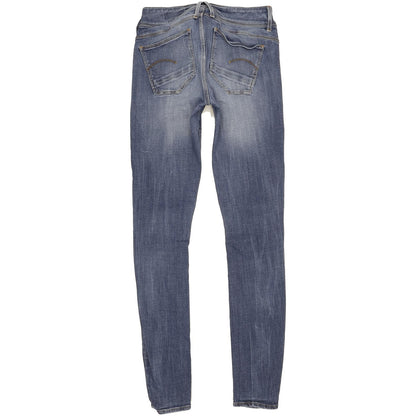 G-Star Lynn Women Blue Skinny Slim Jeans W29 L33