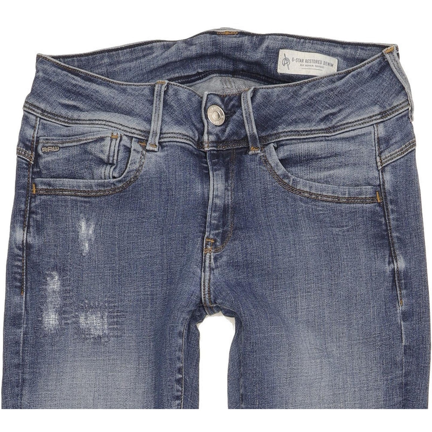 G-Star Lynn Women Blue Skinny Slim Jeans W29 L33