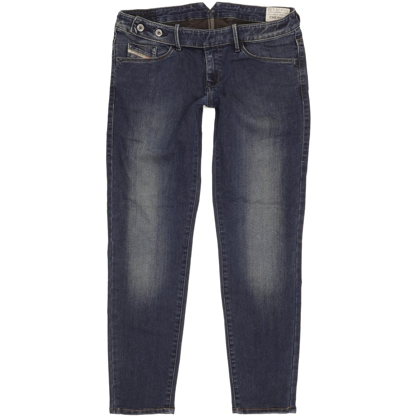 Diesel Cherick Women Navy Tapered Slim Jeans W29 L27