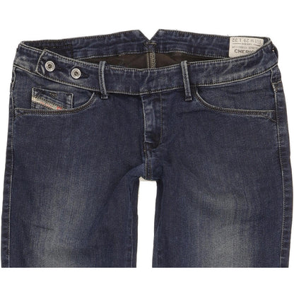 Diesel Cherick Women Navy Tapered Slim Jeans W29 L27