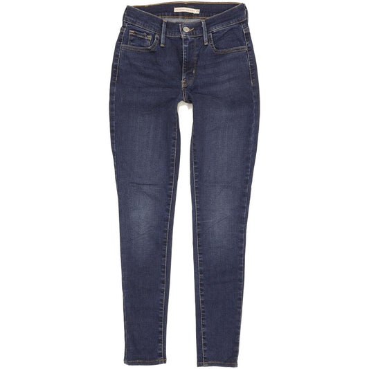 Levi's 720 Women Blue Skinny Slim Stretch Jeans W25 L28