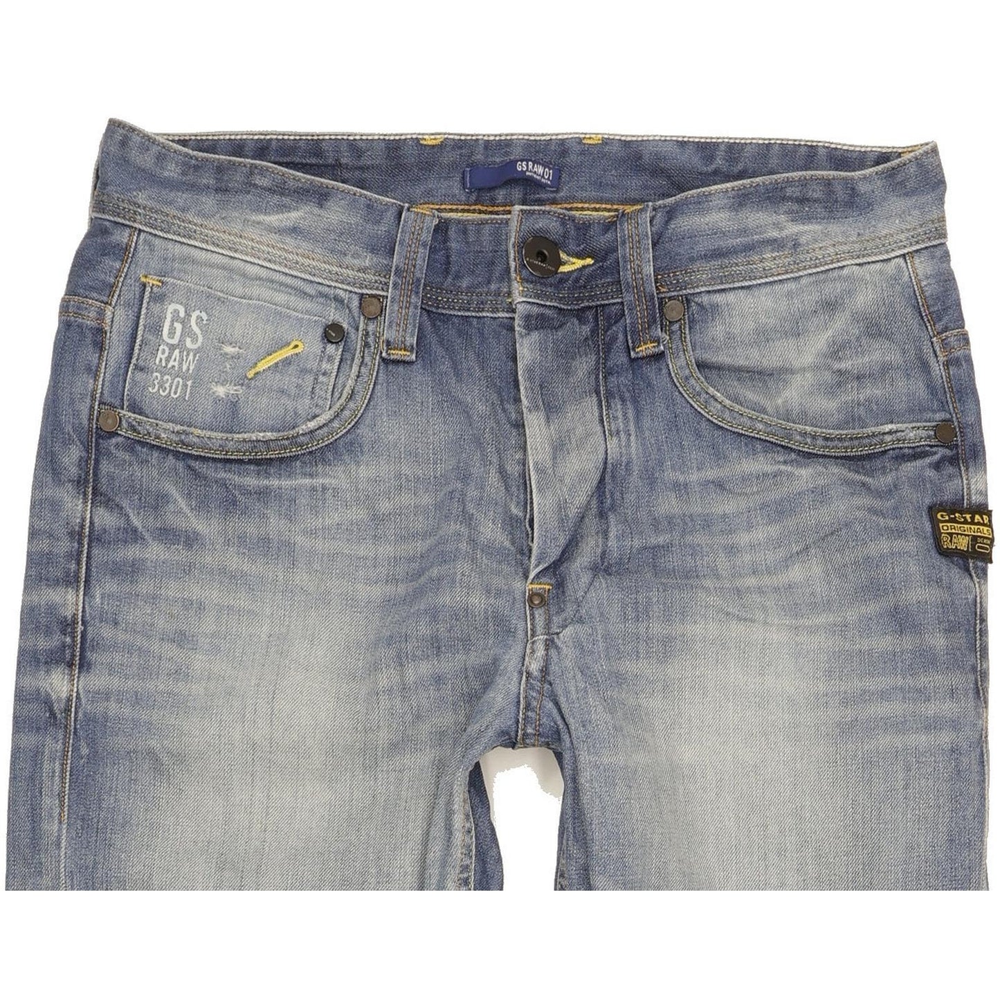 G-Star Attacc Men Blue Straight Regular Jeans W29 L32