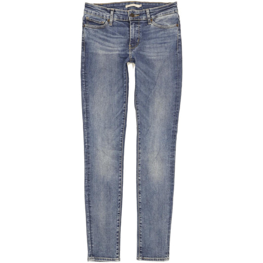 Levi's 711 Women Blue Skinny Slim Stretch Jeans W28 L31