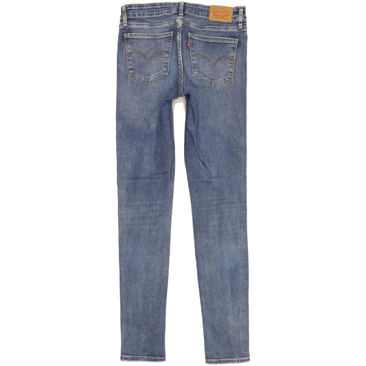 Levi's 711 Women Blue Skinny Slim Stretch Jeans W28 L31