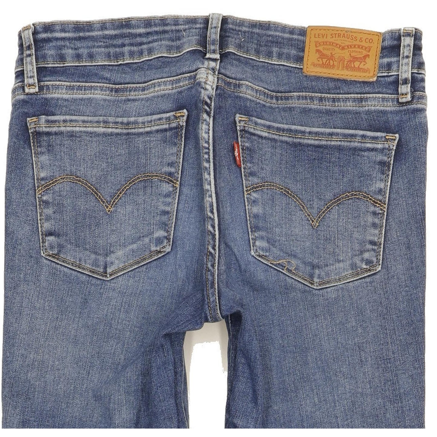 Levi's 711 Women Blue Skinny Slim Stretch Jeans W28 L31