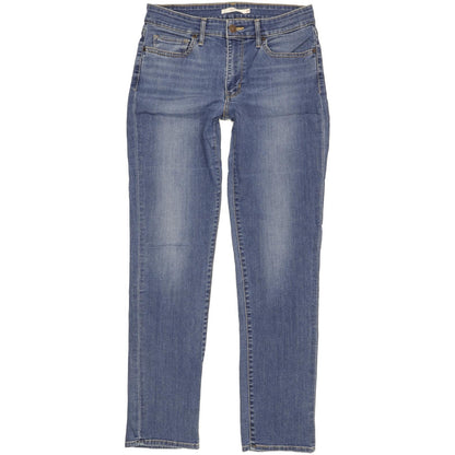 Levi's 712 Women Blue Straight Slim Stretch Jeans W29 L31